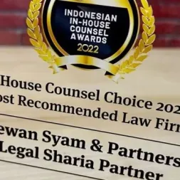 DSP LAW FIRM KEMBALI MERAIH PENGHARGAAN SEBAGAI INHOUSE COUNSEL CHOICE 2022 MOST RECOMMENDED LAW FIRM